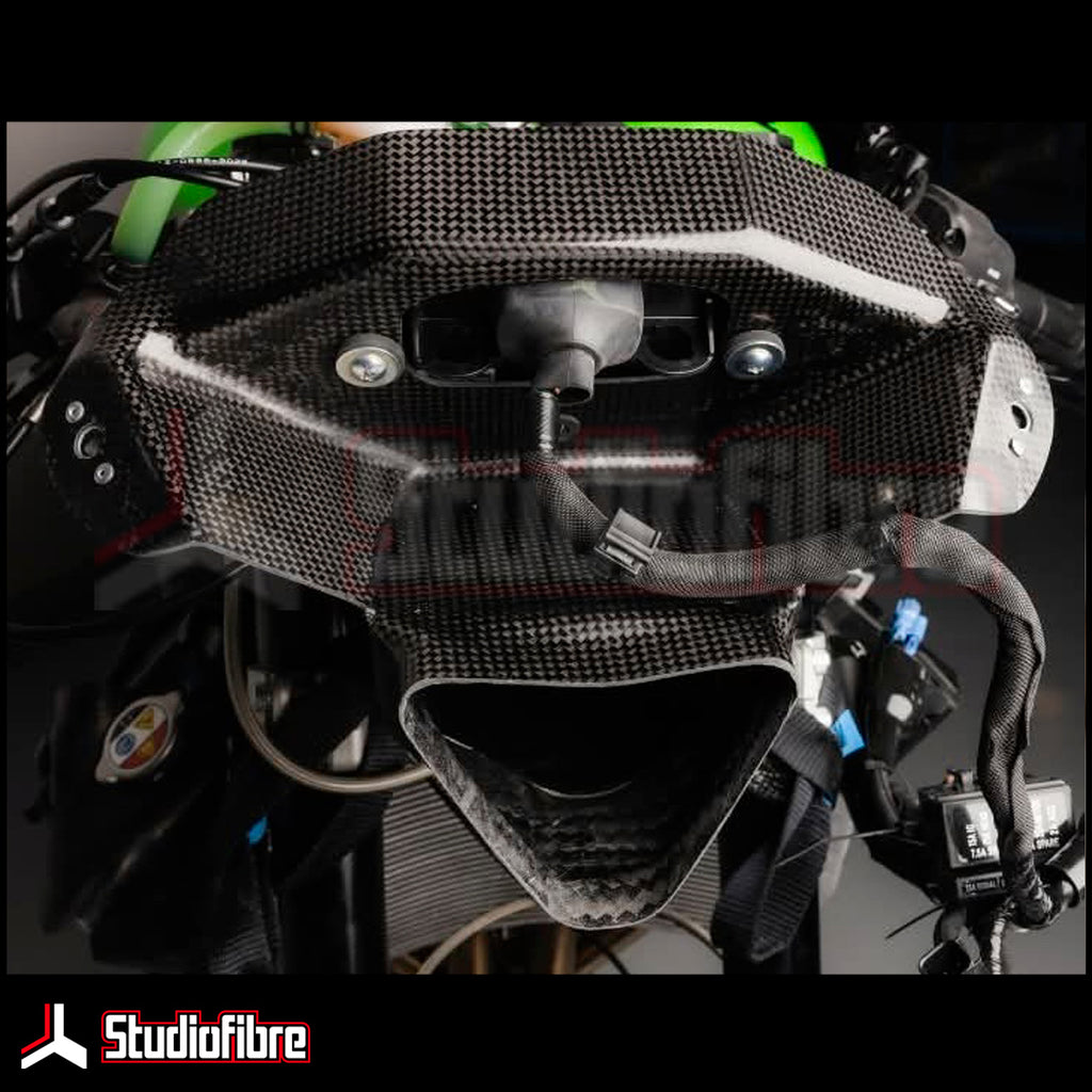 Condotto Airbox con Supporto Strumenti CARBONIO KAWASAKI ZX636R - 2024-
