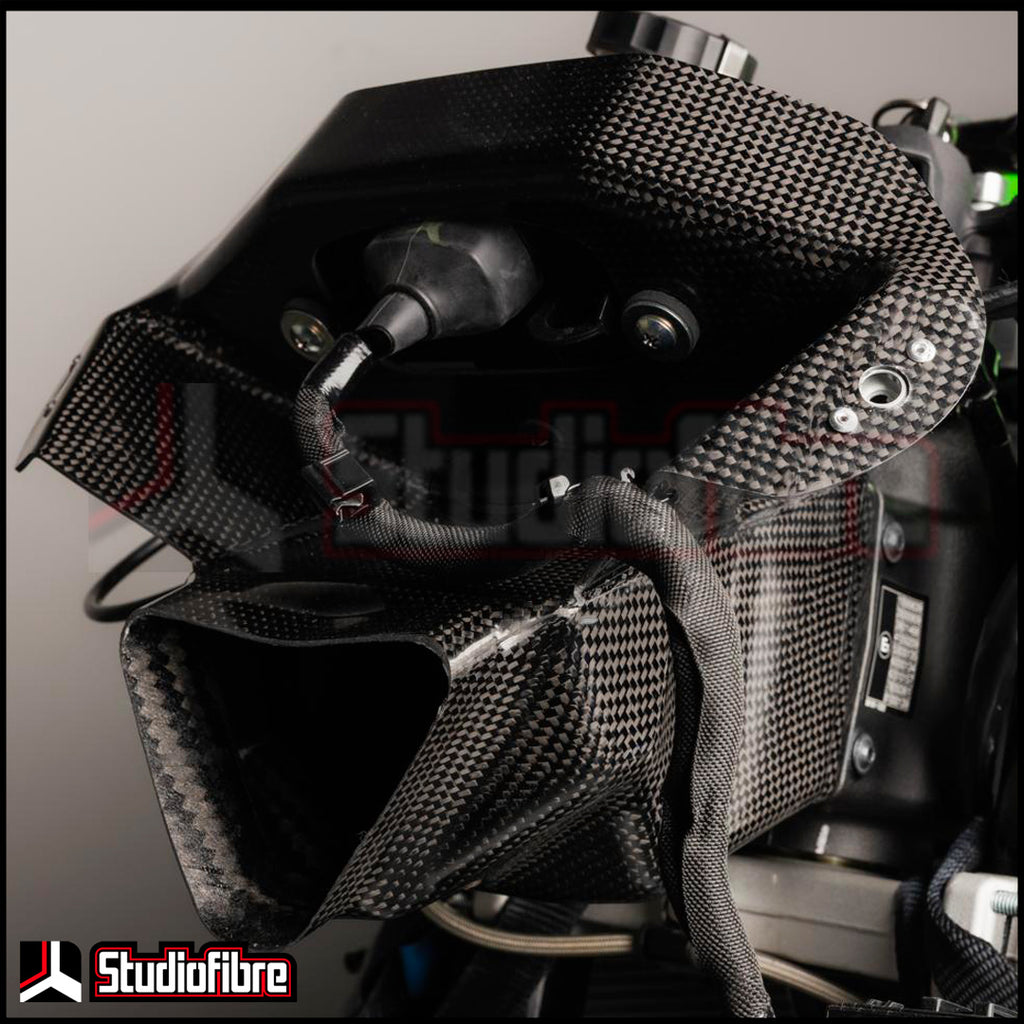 Condotto Airbox con Supporto Strumenti CARBONIO KAWASAKI ZX636R - 2024-
