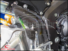 Protezione Scarico Monoposto Lunga CARBONIO HONDA CBR600RR - 2013-2022