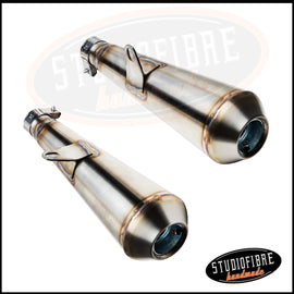 Universale Moto Terminali di Scarico 36-51mm Tubo Silenziatore