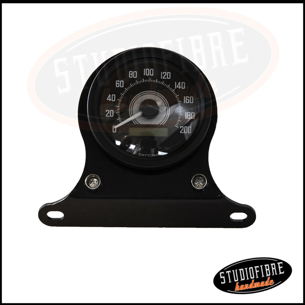 Staffa per montaggio contachilometri o contagiri su moto custom e cafè Staffa per montaggio contachilometri o contagiri su moto custom e cafè
